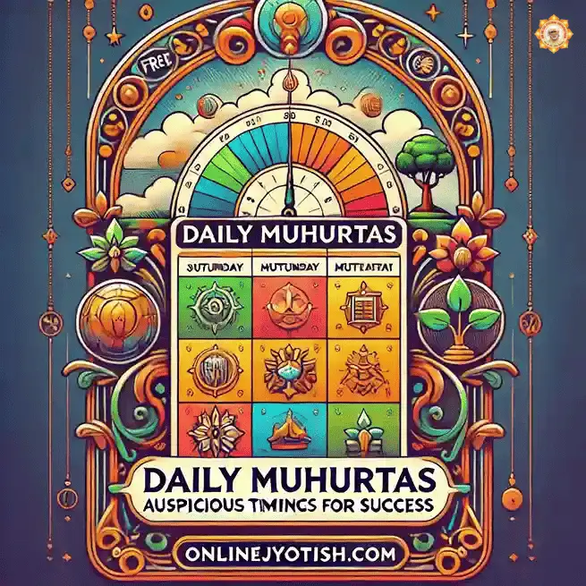 image of Daily Muhurtas: Auspicious Timing for Success